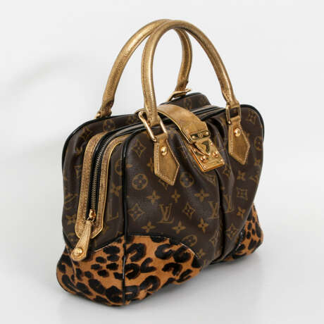 LOUIS VUITTON, the exquisite handle bag "ADELE LEOPARD", the 2006 collection. - photo 2