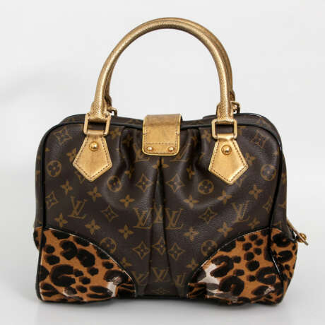 LOUIS VUITTON, the exquisite handle bag "ADELE LEOPARD", the 2006 collection. - photo 4