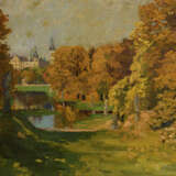 Park mit Schloss im Herbst - фото 1