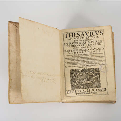 "Thesaurus sacrorum rituum, seu commentaria in rubricas missalis et breviarii Romani" - фото 1