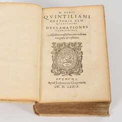 "Oratoris Eloquentissimi Declamationes Undeviginti, Ad fidem vetustißimorumcodicum recognitae & restituae"