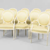 7 Stühle und 2 Fauteuils im Empire-Stil - Foto 2