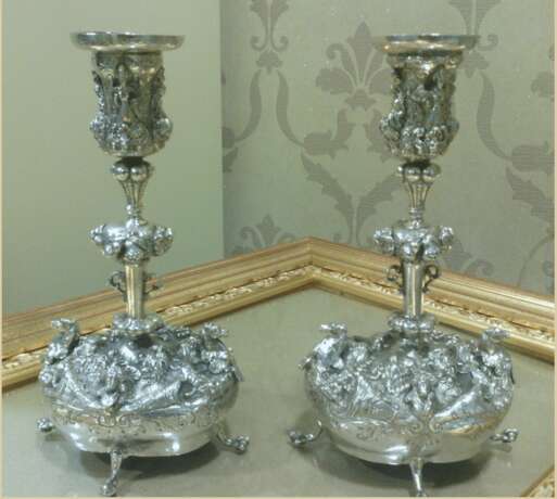 “ Pair of candlesticks in a neo-Baroque style ” - photo 1