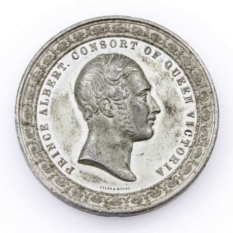 England - World Exhibition In 1851, Pewter Medal, - photo 1