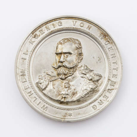 Medaille 1893 von H. Dürrich und W. Mayer auf die Kaiserparade - Foto 1