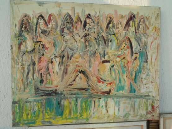 “Women” Canvas Oil paint Expressionist Everyday life 2009 - photo 1
