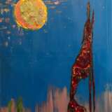 Волчья луна. Canvas Oil paint Modern art Animalistic 2020 - photo 1