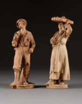 GIACOMO VACCARO 1847 Caltagirone - 1931 ebd. PAAR FIGUREN