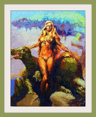 "роковая женщина" See description Mythological painting 2011 - photo 1