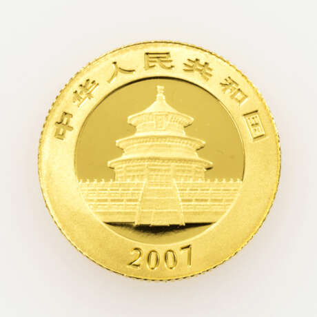 VR China / Gold - 20 Yuan 2007, Panda, - Foto 2