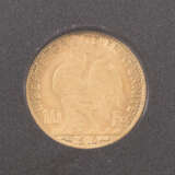 Frankreich/Gold - 10 Francs 1910, Marianne, ss., - фото 2