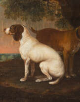 EIN PAAR GEMÄLDE: ZWEI JAGDHUNDE