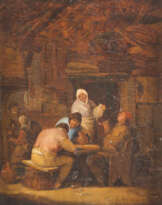 BAUERN BEIM ZECHEN IN DER WIRTSSTUBE