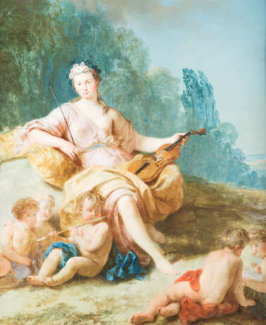 FRANZÖSISCHE SCHULE IM UMKREIS FRANCOIS BOUCHERS. ALLEGORIE DER MUSIK - фото 1