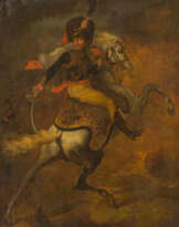 OFFICIER DE CHASSEUR À CHEVAL DE LA GARDE IMPÉRIALE CHARGEANT