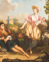 RASTENDES SCHÄFERPAAR