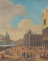 BLICK AUF VENEDIG MIT PIAZETTA SAN MARCO UND DOGENPALAST