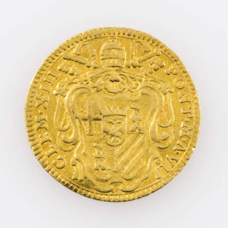 Vatikan/GOLD - Clemens XIII., Zecchino 1764, - Foto 2