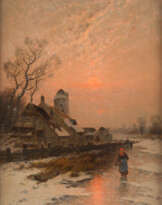 WINTERSONNE ÜBER DEM EIS