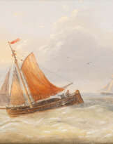 BOOTE AUF BEWEGTER SEE