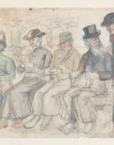 ZWEI ARBEITEN: FLUSSLANDSCHAFT UND FIGURENSTUDIE