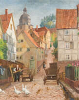 GASSE IM HISTORISCHEN MARBURG