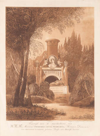 W. JOHNSTON. ALLEGORIE AUF DEN TOD DER PRINZESSIN LOUISE VON ORANJE-NASSAU (1819) - Foto 1
