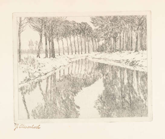 MAX CLARENBACH. 'WINTER AN DER ERFT' UND 'NIEDERRHEINLANDSCHAFT' - photo 2