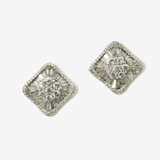 Ein Paar Ohrstecker mit Diamanten - photo 1