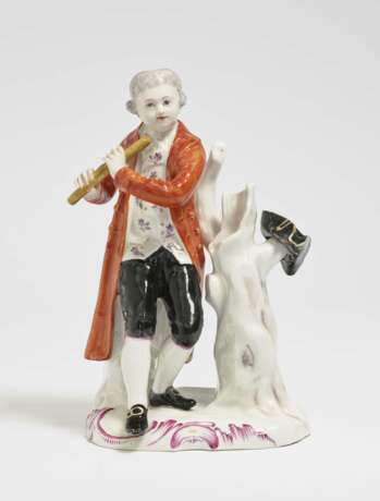 Fürstenberg, um 1777, Modell von Carl Gottlieb Schubert . Flötespieler - Foto 1
