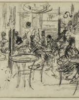 In einem Café in Paris 