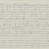 Richard Strauss . Eigenhändiges Notenmanuskript zur Oper "Daphne" Bleistift - фото 1
