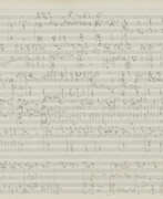 Richard Strauss. Eigenhändiges Notenmanuskript zur Oper "Daphne" Bleistift 