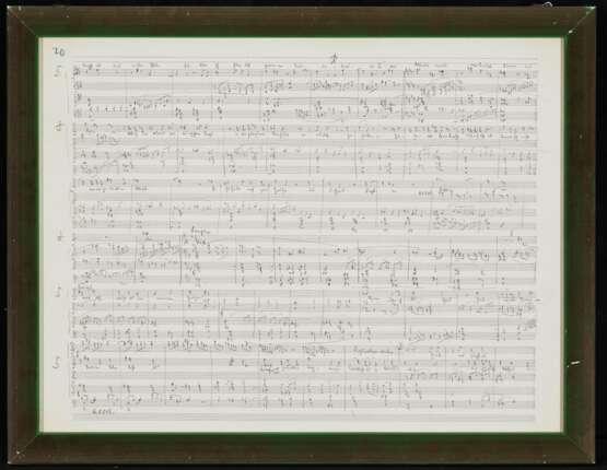 Richard Strauss . Eigenhändiges Notenmanuskript zur Oper "Daphne" Bleistift - фото 4