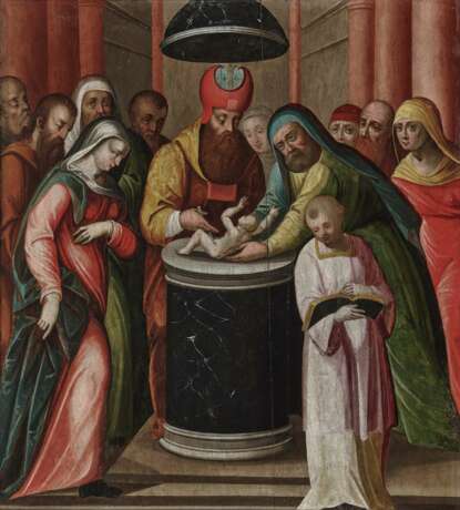 Deutsch oder Niederländisch, 16. Jahrhundert. Die Beschneidung Christi - Foto 1