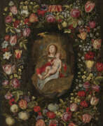 Cornelis Schut I. Maria mit dem Kind im Blumenkranz 