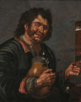 Zecher mit Passglas und Krug