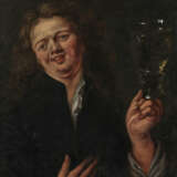Niederlande, 17./18. Jahrhundert. Junger Mann mit Römer - Foto 1