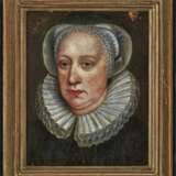 Niederlande (?), 17. Jahrhundert. Bildnis einer Frau mit Halskrause und Spitzenhaube - Foto 2