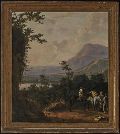 Italien (?), 17. Jahrhundert. Südliche Landschaft mit Figurenstaffage - photo 2