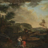 Unbekannt, 17. Jahrhundert. Italienische Landschaft mit Figurenstaffage - фото 1