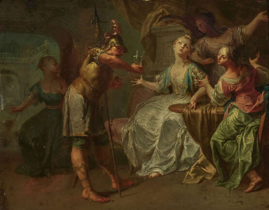 Platzer, Josef, zugeschrieben . Das Gastmahl der Kleopatra - Feldherr mit Dame vor flehenden Gefangenen - фото 1