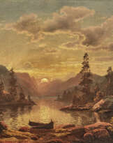 Uferlandschaft im Abendlicht 