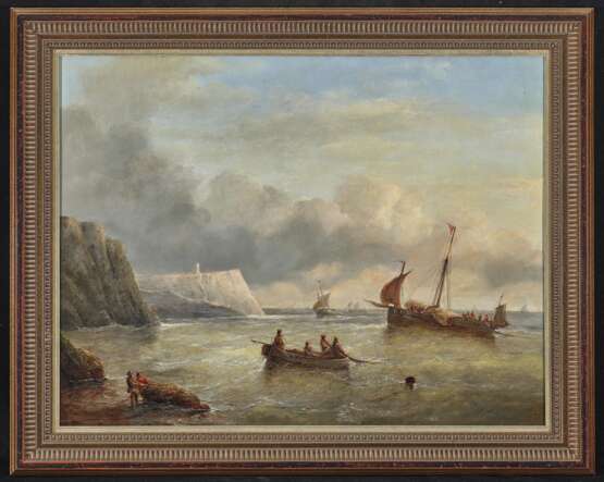 Kannemans, Christiaan Cornelis . Fischer- und Segelboote vor der Kanalküste - Foto 2