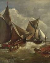 Segelschiffe in stürmischer See 