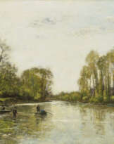 Les bords de Seine. Les peupliers