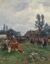 Sommerlicher Viehmarkt