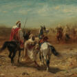 Arabische Reiter zur Fantasia aufbrechend - Auktionsarchiv