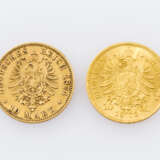 Dt. Kaiserreich kleines Goldkonvolut - bestehend aus - photo 2