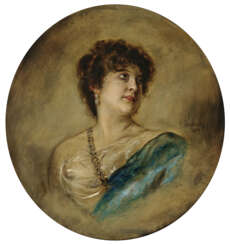  Bildnis der Schauspielerin Marie Barkany (1862 - 1928). 